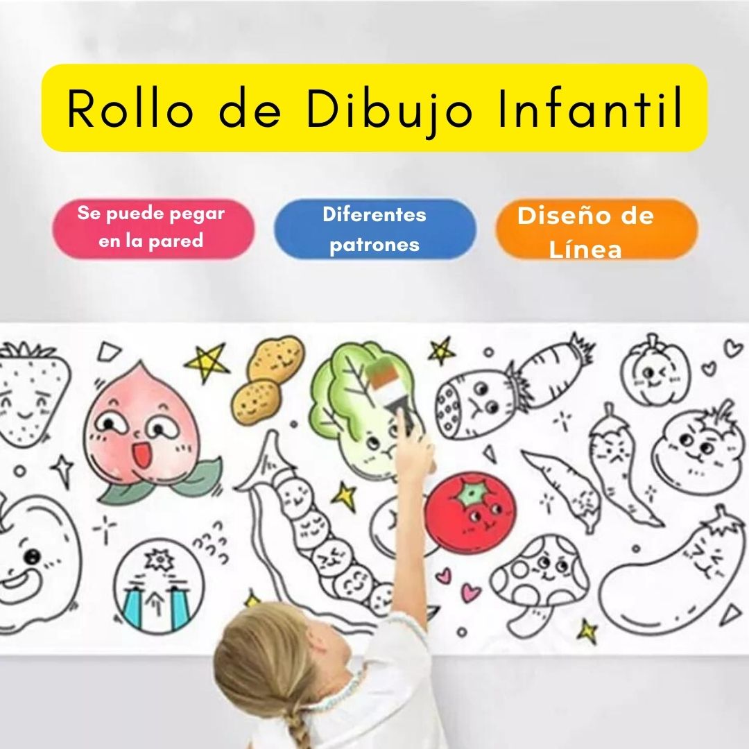 Rollo de Papel Para Colorear