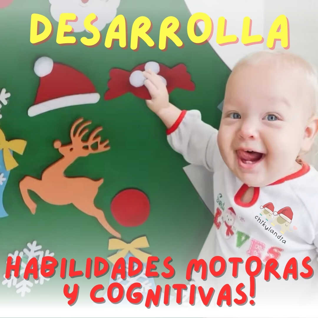 Árbol de Navidad en Fieltro Para Niños ¡Haz que esta Navidad sea Mágica!