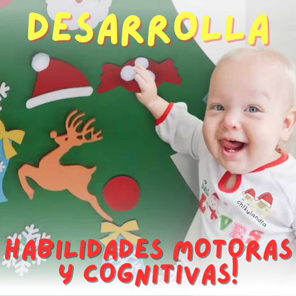 Árbol de Navidad en Fieltro Para Niños ¡Haz que esta Navidad sea Mágica!