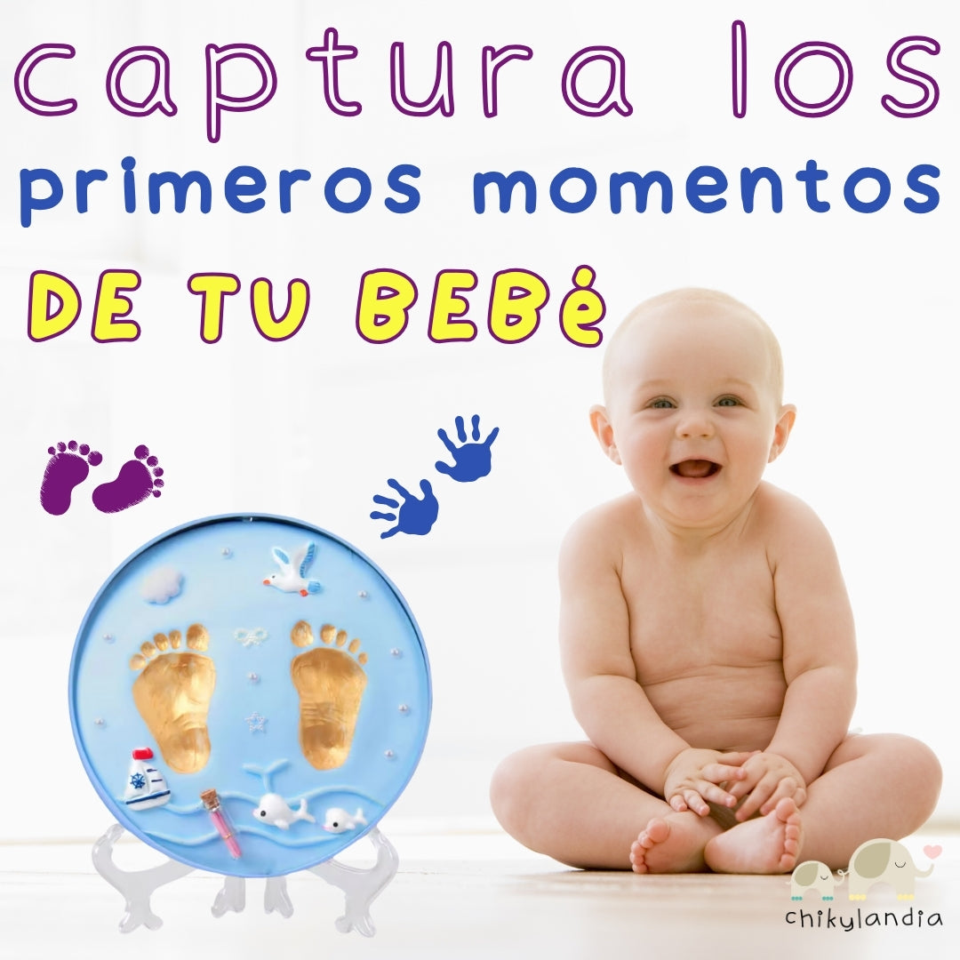 Set Para Moldear Huellas de Bebe