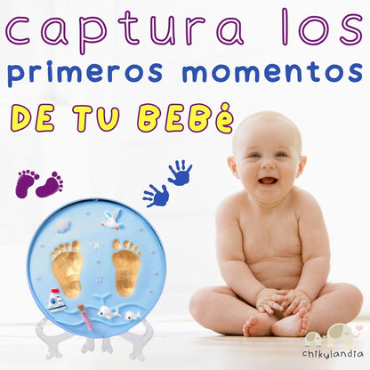 Set Para Moldear Huellas de Bebe