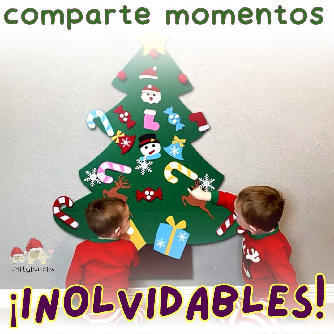 Árbol de Navidad en Fieltro Para Niños ¡Haz que esta Navidad sea Mágica!