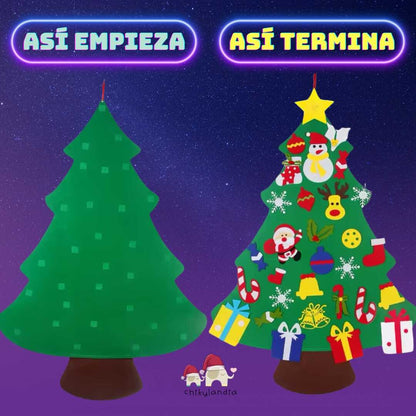 Árbol de Navidad en Fieltro Para Niños ¡Haz que esta Navidad sea Mágica!