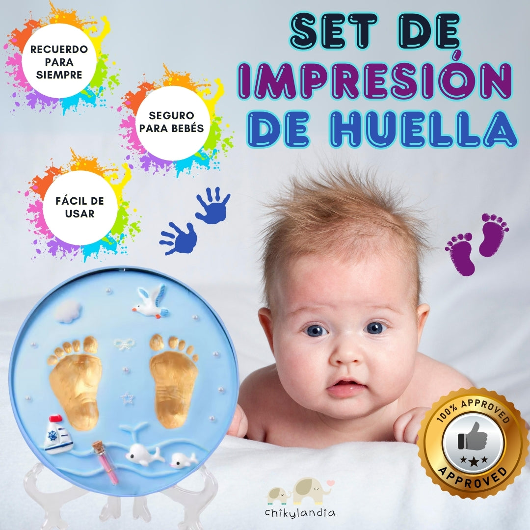 Set Para Moldear Huellas de Bebe