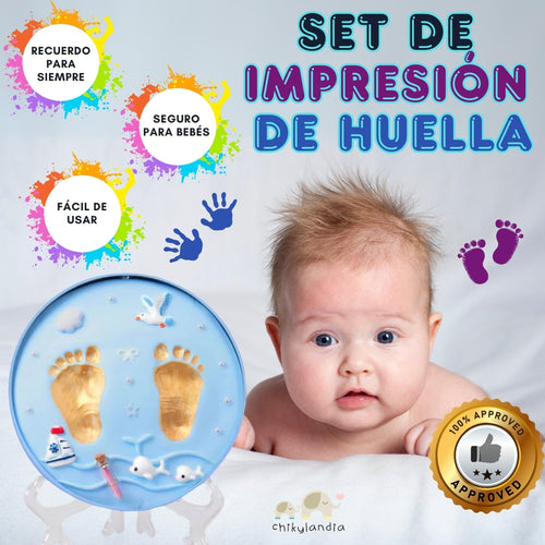 Set Para Moldear Huellas de Bebe