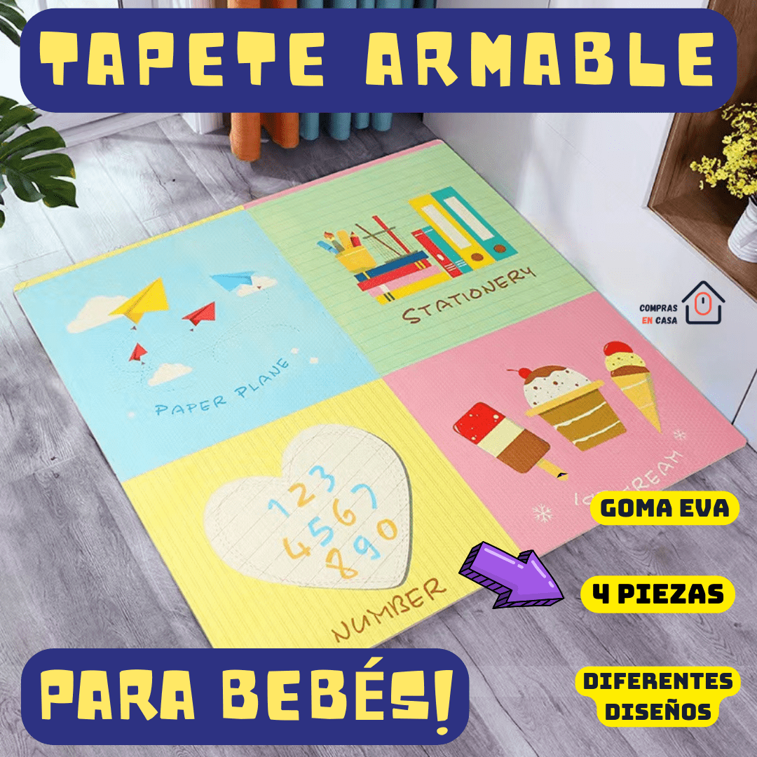 Tapete Armable para bebé 4 fichas