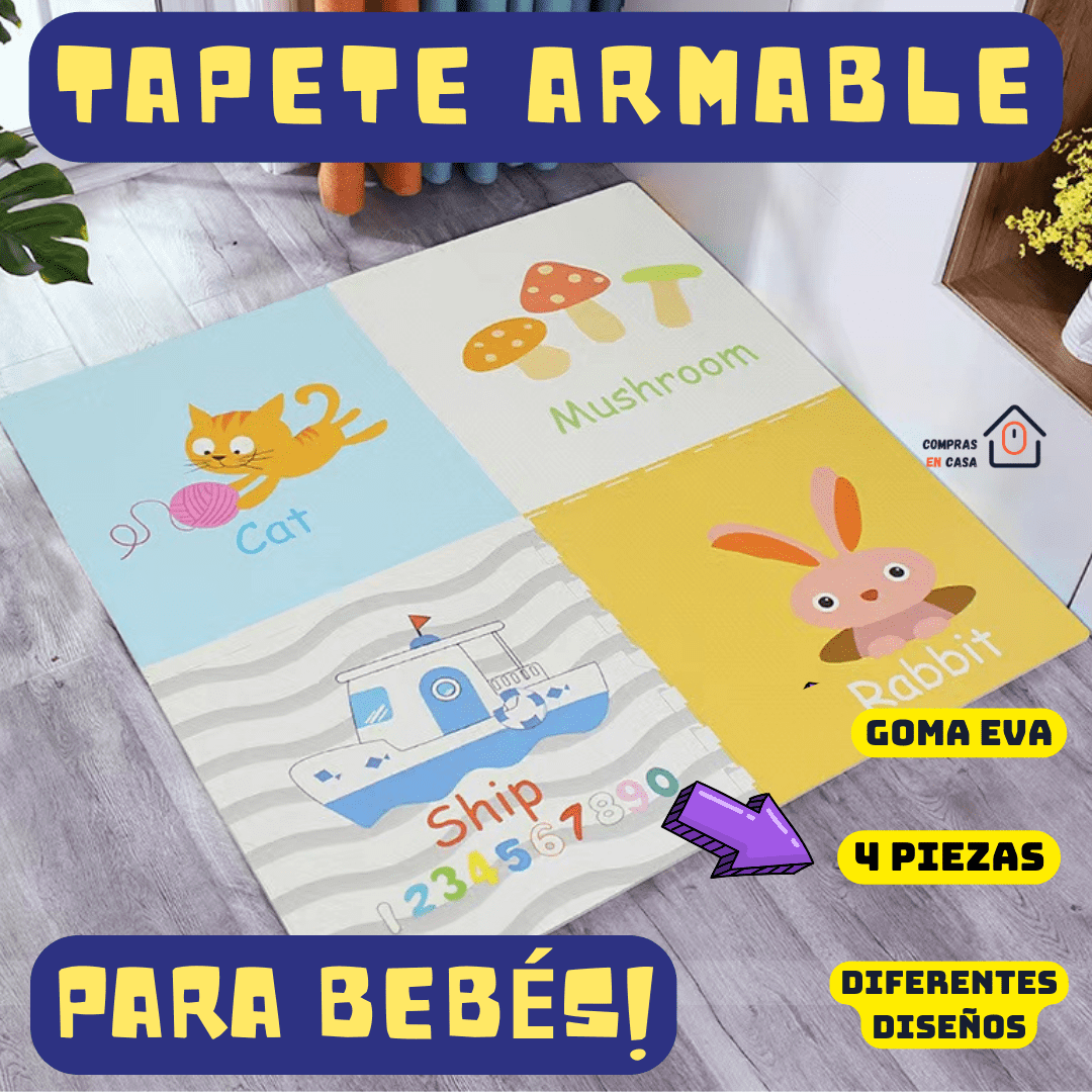 Tapete Armable para bebé 4 fichas