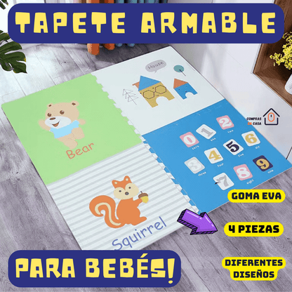 Tapete Armable para bebé 4 fichas