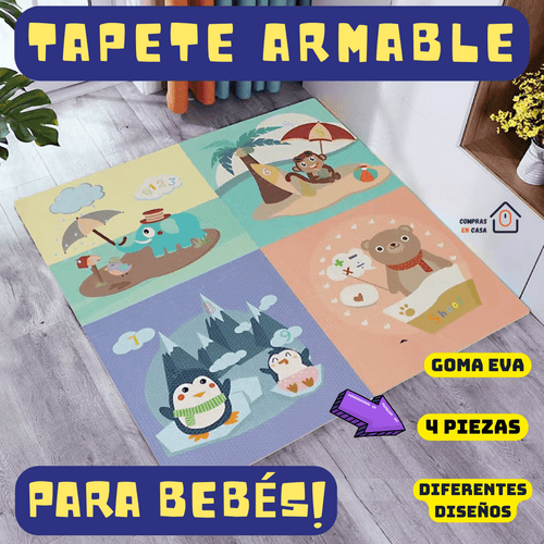 Tapete Armable para bebé 4 fichas